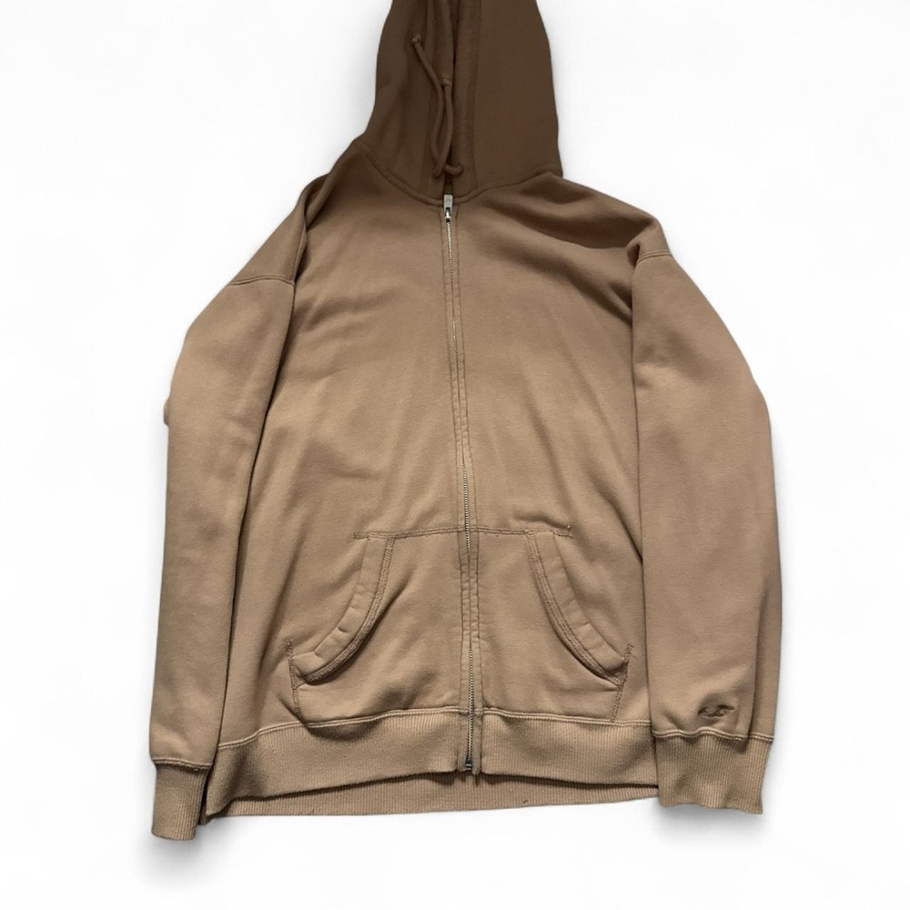 Brown oversized  Zip-Up Hoodie